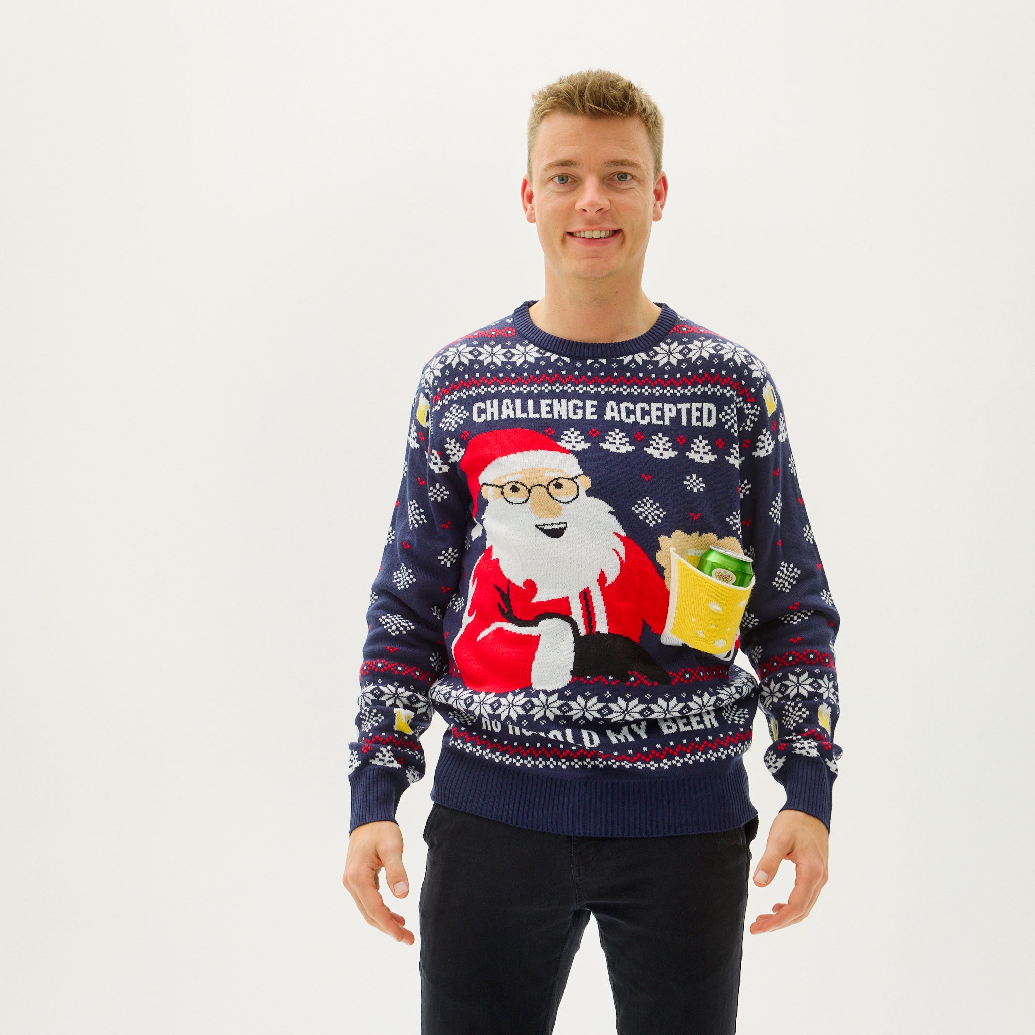 Ho Ho Hold My Beer Sweater - Herren